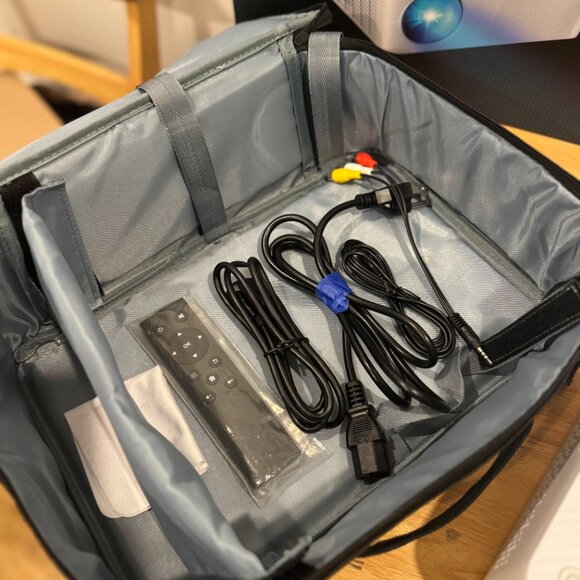 JIFAR 4K Projector ORIGINAL BOX, CARRYING CASE, and ALL Cables - Picture 13 of 13